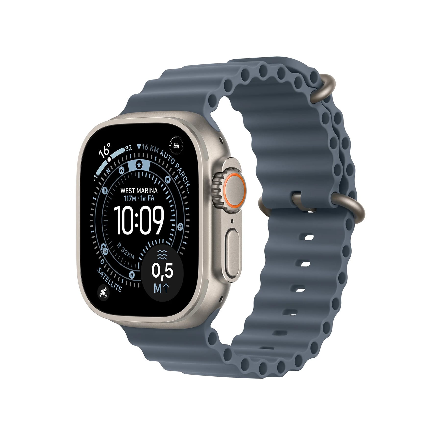 Apple Watch Ultra 3 med Ocean band